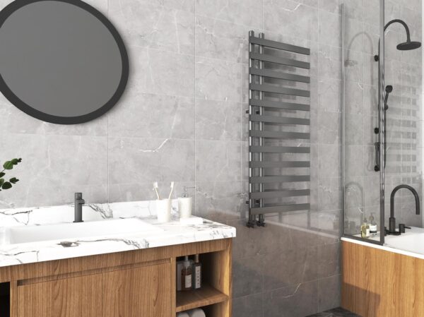 modern heated towel rails for a bathroom uk