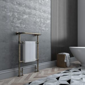 traditional brass bathroom radiator