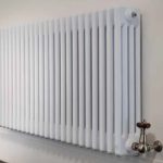 white colour traditional bathroom radiator uk
