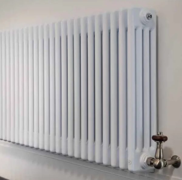 white colour traditional bathroom radiator uk